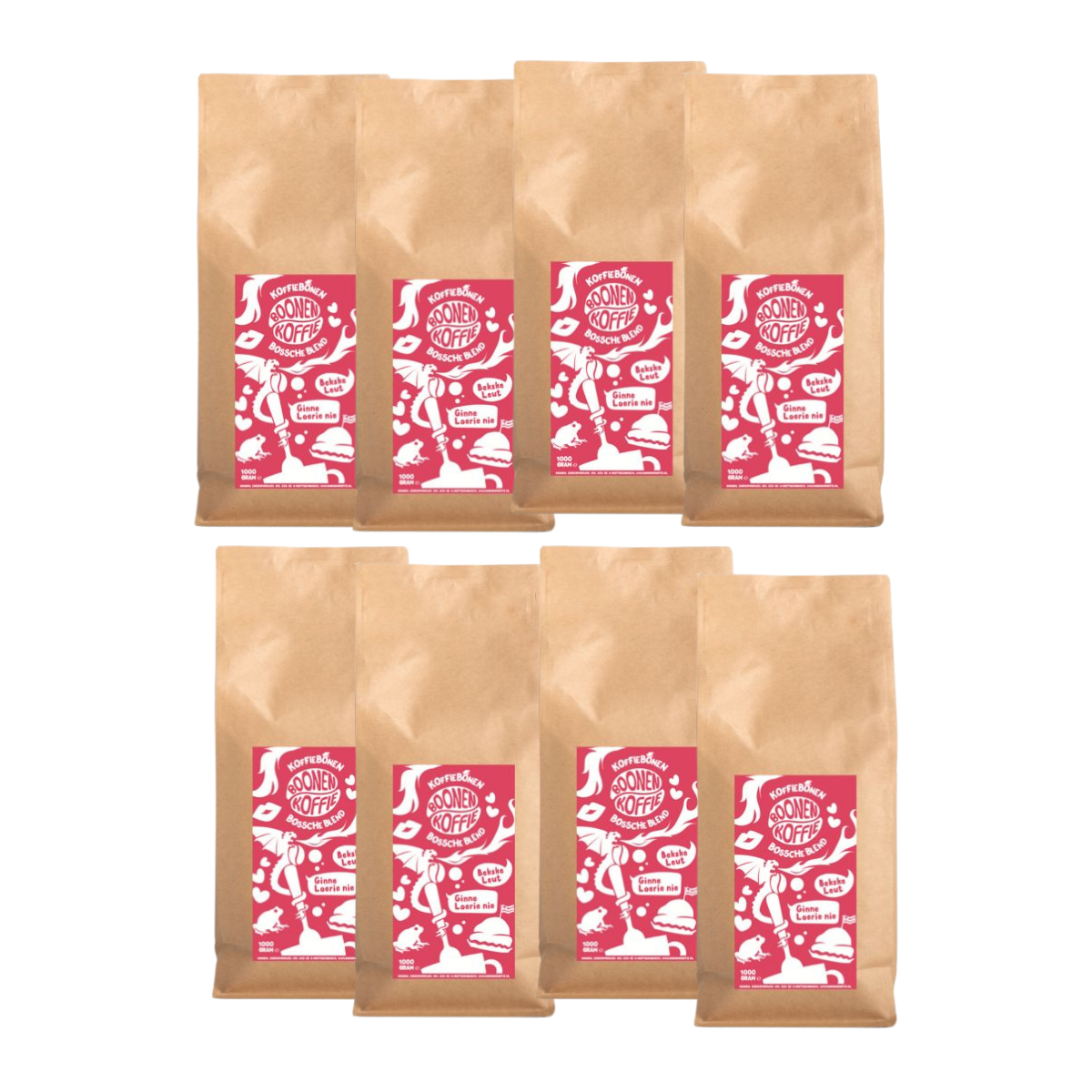 Voordeelpakket Bossche Boonen Blend Specialty koffiebonen -  8 x 1 kg